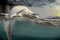 Rappresentazione artistica di un ittiosauro (fonte: © M. Perillo/Università di Bonn)